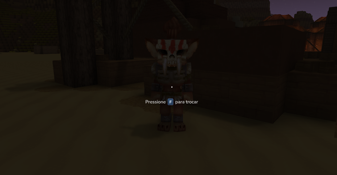 Feran Enchanted Merchant spawned in a Feran city — "Press F to trade"